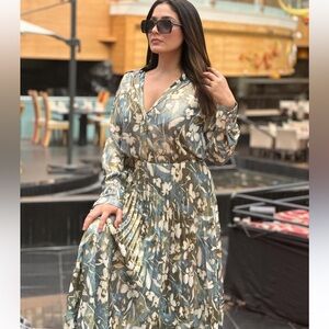 ZARA 2pc Co Ord Skirt Set PRINTED Top & PLEATED SKIRT SIZE Small/ Medium NWT